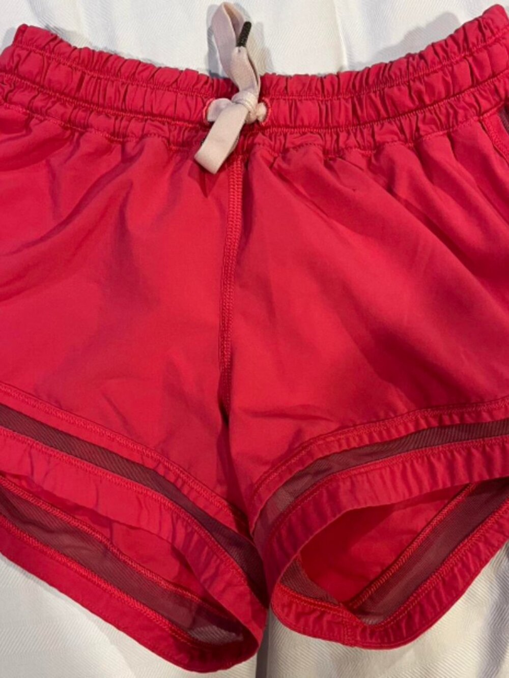Lululemon shorts- SET OF 3 olive green, burgundy, red/pink - original style - Picture 8 of 9